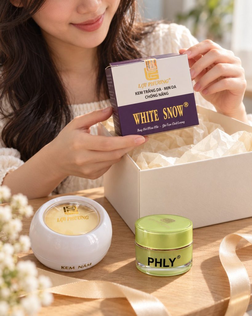 Mở hộp quà nhận sản phẩm Lợi Phương